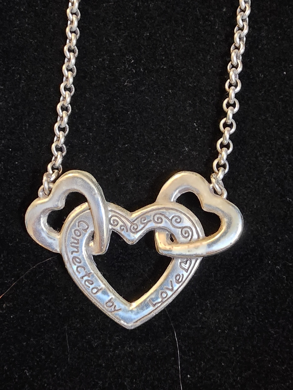Brighton Silver Heart Knot Necklace
